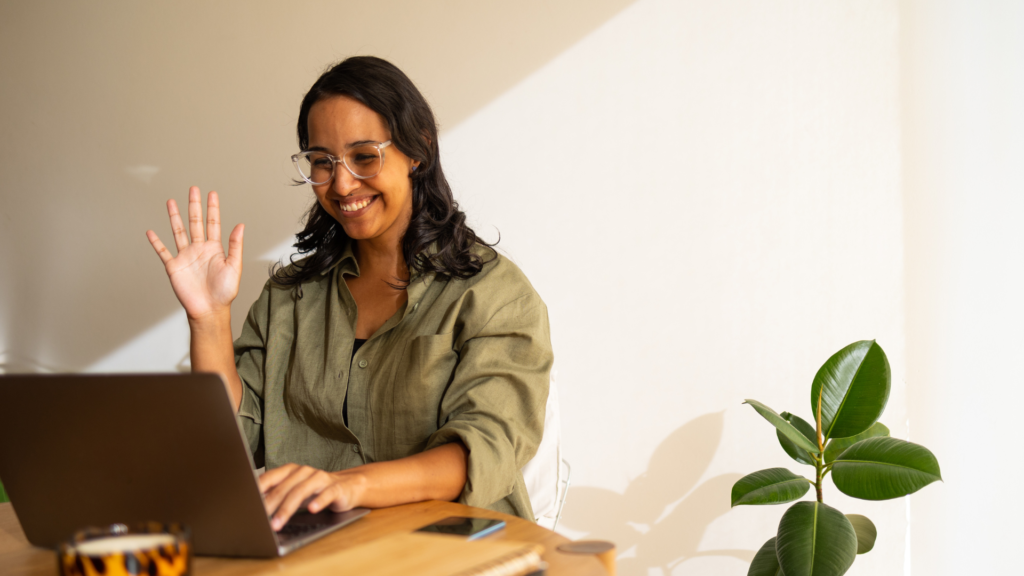 therapist providing teletherapy