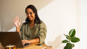 therapist providing teletherapy